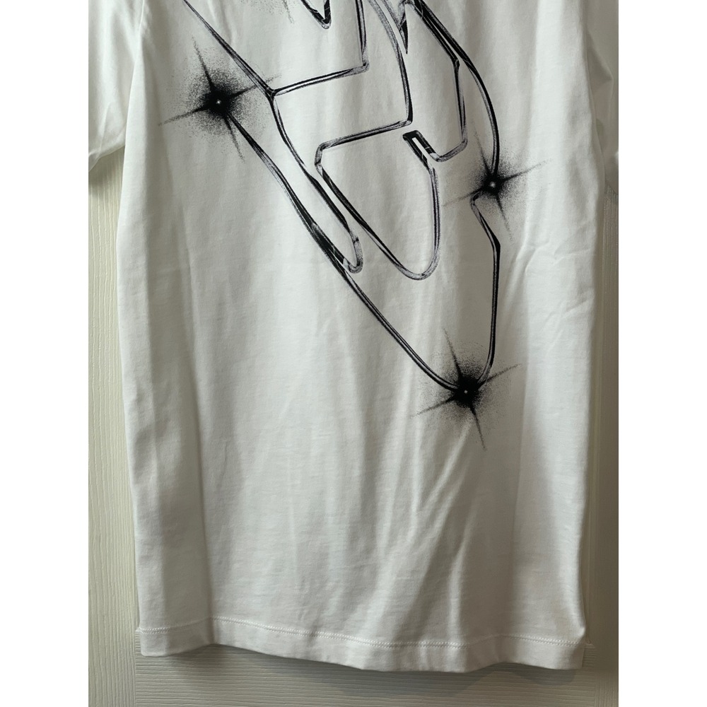 Jordan Sport Dri-FIT T-Shirt Mens XS White Abstract Back Graphic Tee Jumpman Y2k - Picture 7 of 11